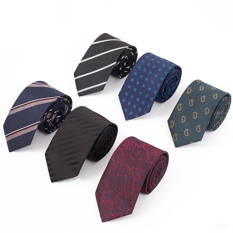 

High Quality 2020 Designer New Fashion Men 7cm Ties Striped Neckties Casual Party Wedding Banquet Formal Suit Tie with Gift Box