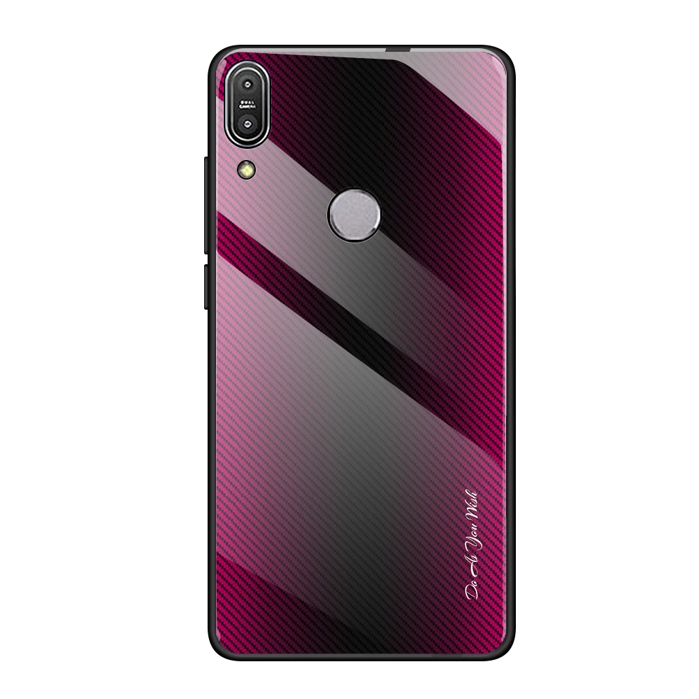 04 Роскошный мягкий чехол из закаленного стекла для Asus Zenfone Max Pro M1 ZB601KL/ZB602KL стеклянный задний Чехол бант для телефона - Цвет: 04