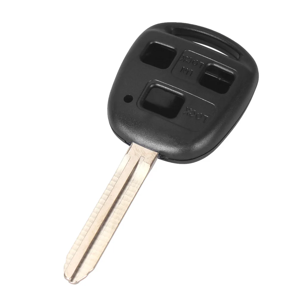 KEYYOU 2 3 кнопки дистанционного ключа оболочки для Toyota Rav4 Prado Avensis Avalon Ehco Land Cruiser Camry Fob чехол Чехол TOY43 Blade - Количество кнопок: 3 Кнопки