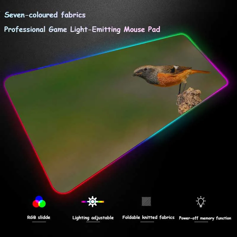XGZ животное птица HD большая RGB игровая мышка с подсветкой Pad черный замок края