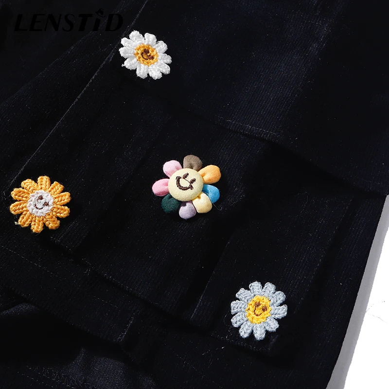

LENSTID Summer Men Corduroy Shorts Hip Hop Doll Pendant Baggy Shorts 2021 Harajuku Streetwear Casual Loose Sweatpant Short Pants