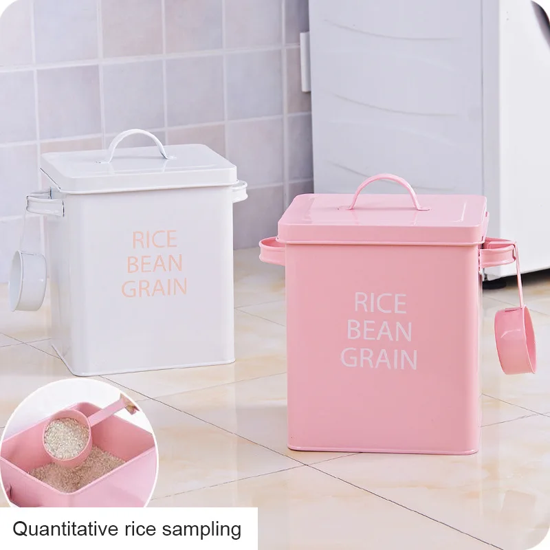 

Large Space Rice Bucket Pet Grain Barrel Household Food Storage Box Environmental Extrusion Resistant Storage Bucket