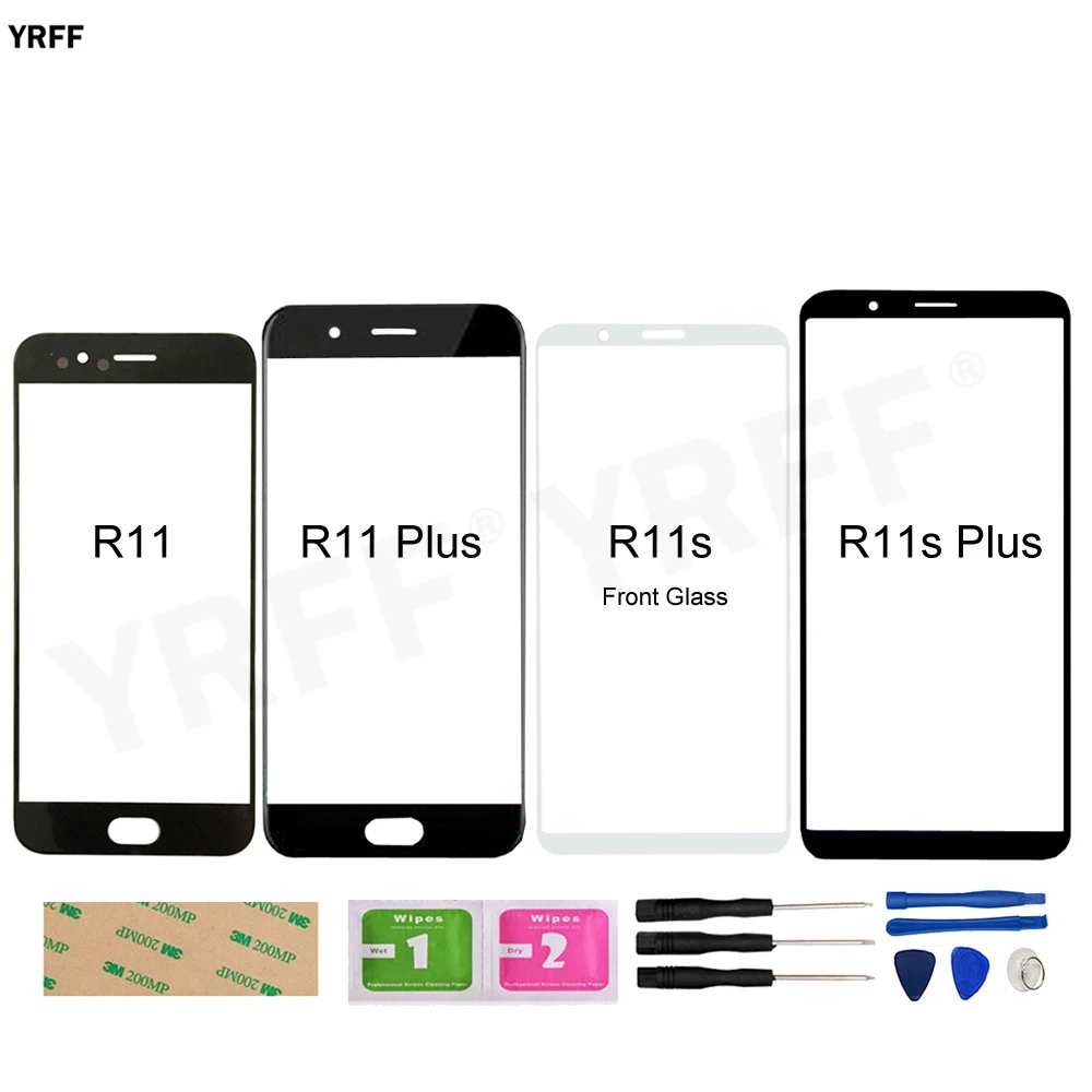 

For Oppo R11 Front Glass Panel For Oppo R11 R11S Plus (No Touch Screen) Outer Glass Cover CPH1707 CPH1719 CPH1721 Assembly Part
