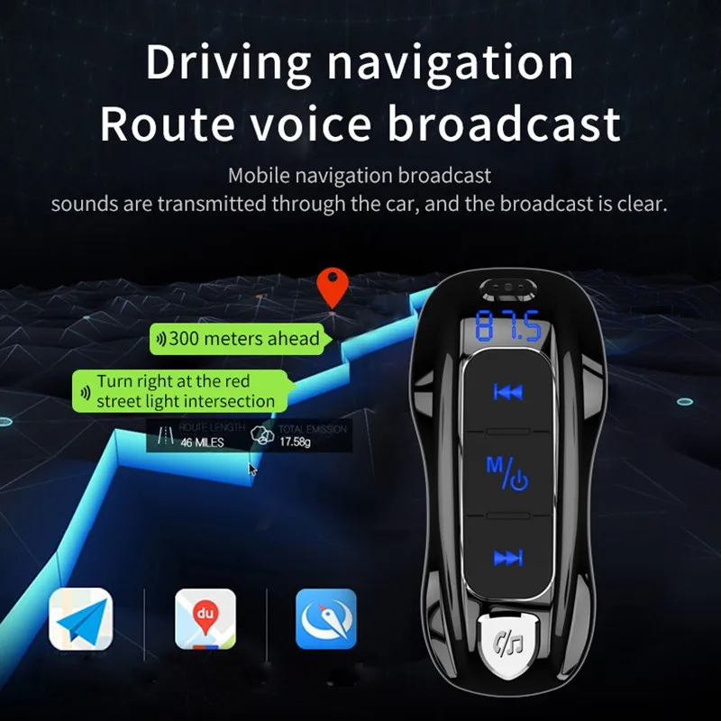 Новый складной автомобильный FM Bluetooth передатчик 5 0 MP3 музыкальный плеер PD3.0