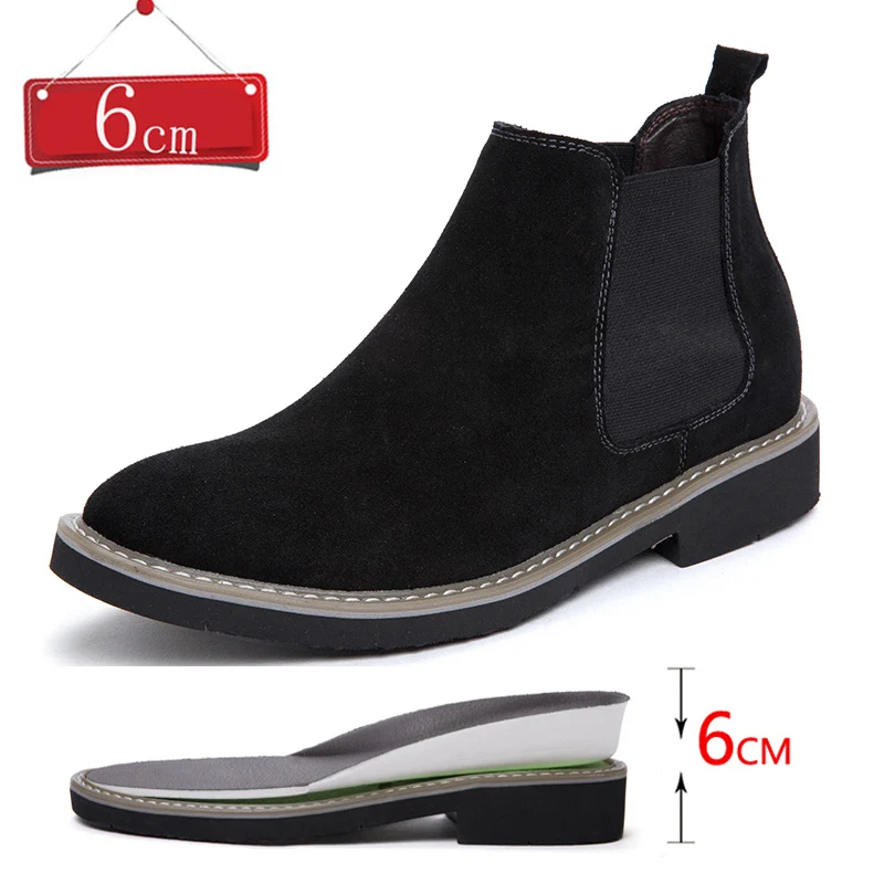 Мужские ботинки увеличивающие рост Обувь для мужчин Деловая модельная обувь