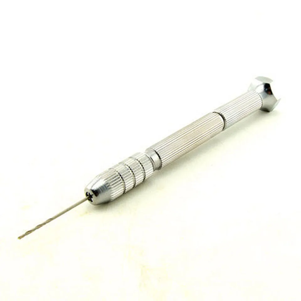 Высокое качество мини микро-алюминиевая ручная дрель с бесключевым патроном + 10