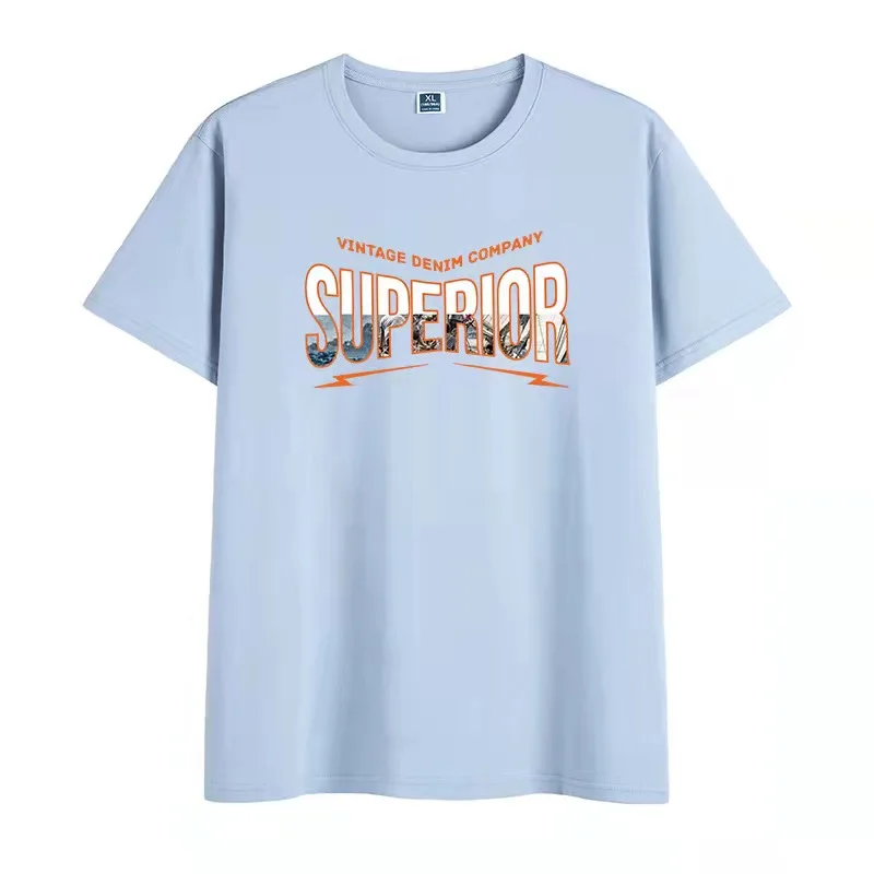 

2021 Summer Short-Sleeved Men's Korean Men's Pullover Short-Sleeved Youth Fashion Men's T-Shirt