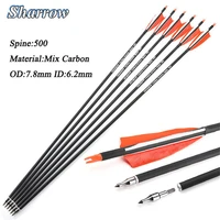 510pcs 31 6 turkey feathers mix carbon arrow spine 500 outdoor archery compound bow and arrow hunting shooting accessories
