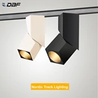 Светодиодный светильник DBF, рельсовый светильник в скандинавском стиле, 10 Вт, 12 Вт, 15 Вт, для гостиной, спальни, коридора, 85-265 в