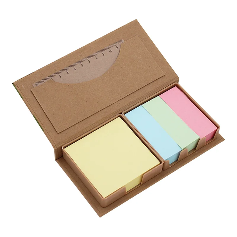

Notepad Office Stationery Customization Creative Kraft Paper PET Sticky Note Book N Times Sticky Note Box Set Memo Pad Kawaii