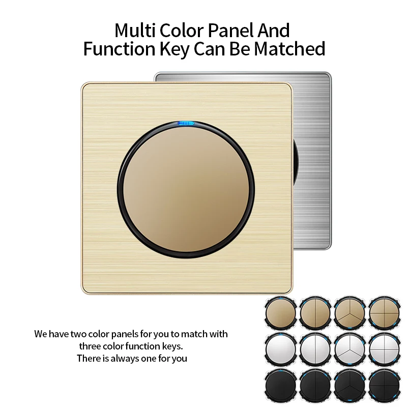 

wall light switch pc push button 220v Glass switches panel home lighting 1 gang light switch with socket accessories power butto