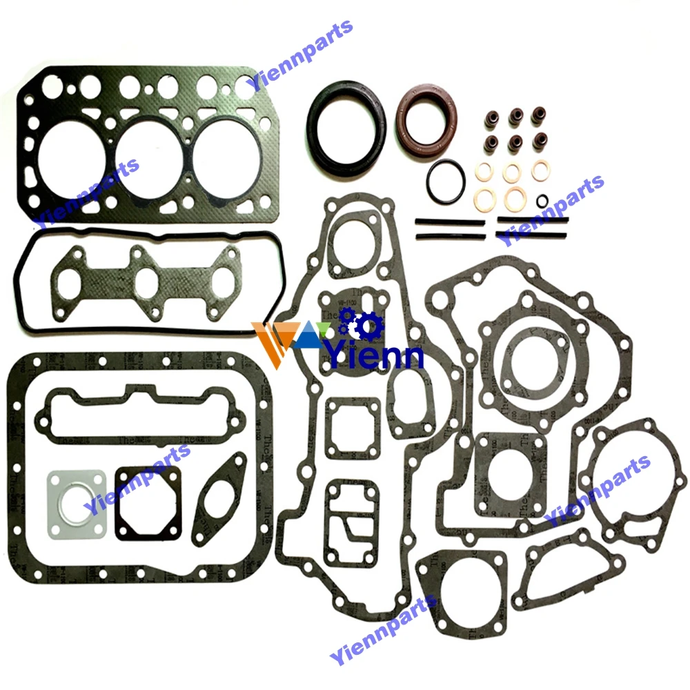 Полный комплект прокладок для Mitsubishi K3C с прокладкой головки трактора ISEKI TU155F