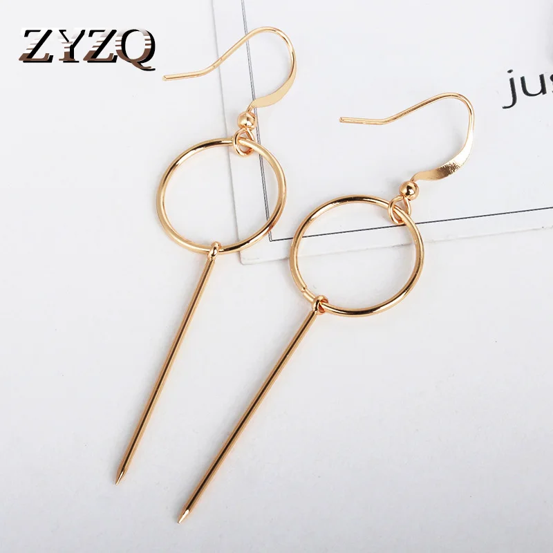 ZYZQ классические корейские стильные Висячие серьги для женщин Романтический