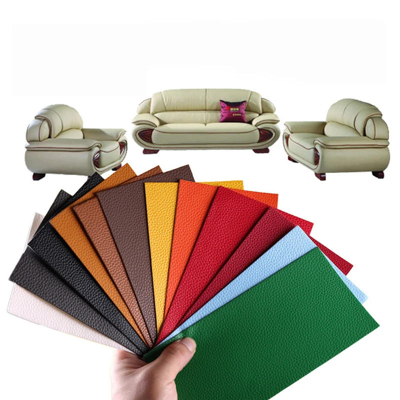 

New 25*30CM Leather Repair Self Adhesive Patch PU Paste Self Stick On Sofa Clothing Repair Multicolor Big Size Sticker Badge