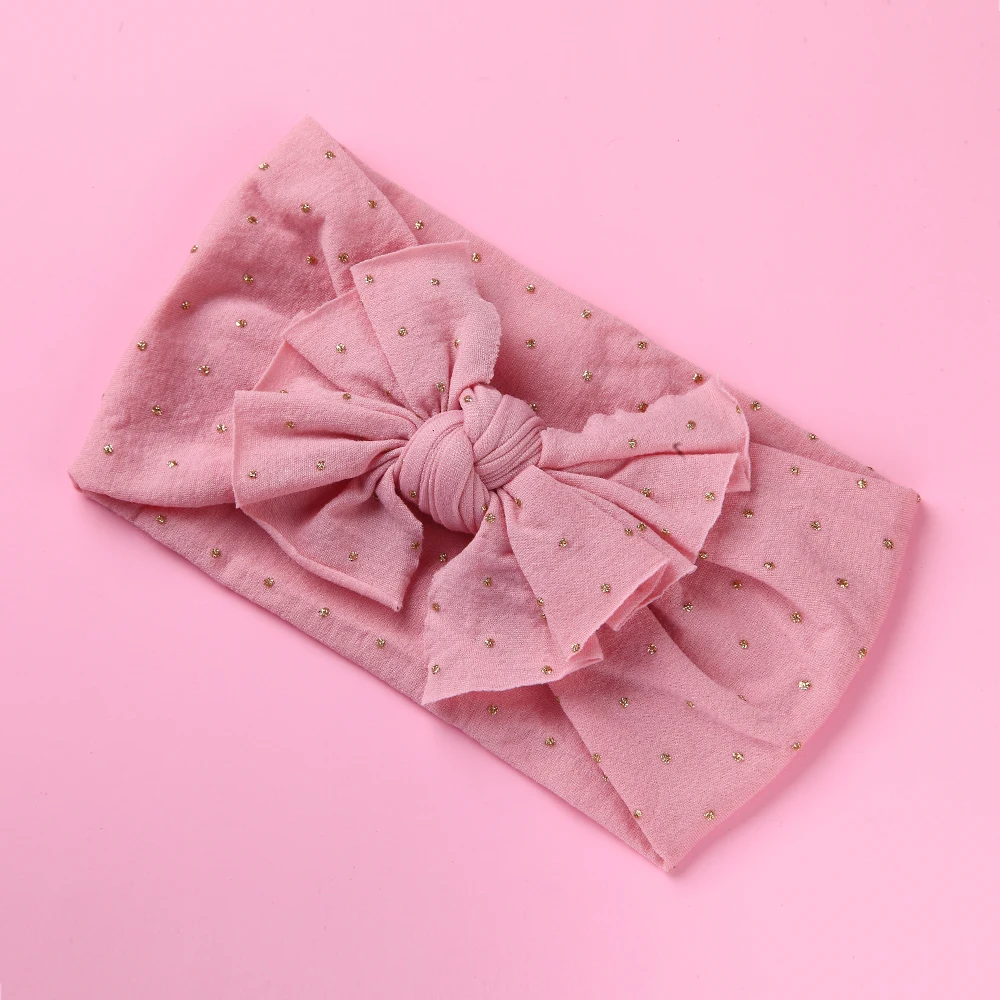 Однотонный детский ободок с золотыми звездами аксессуары для волос маленьких