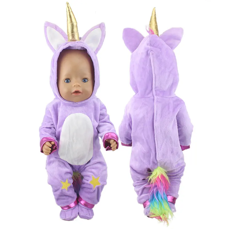 

Lovely pony Suits fit for 43cm Baby Doll , Children Best Birthday Gift(only sell clothes)