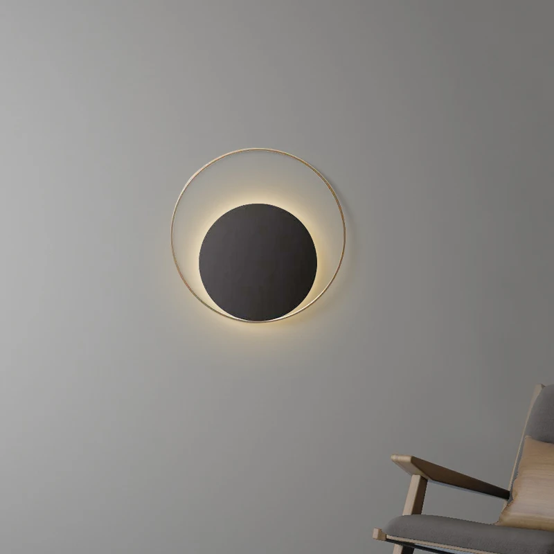 Медная настенная лампа для гостиной фоновая простой креативный Индивидуальный