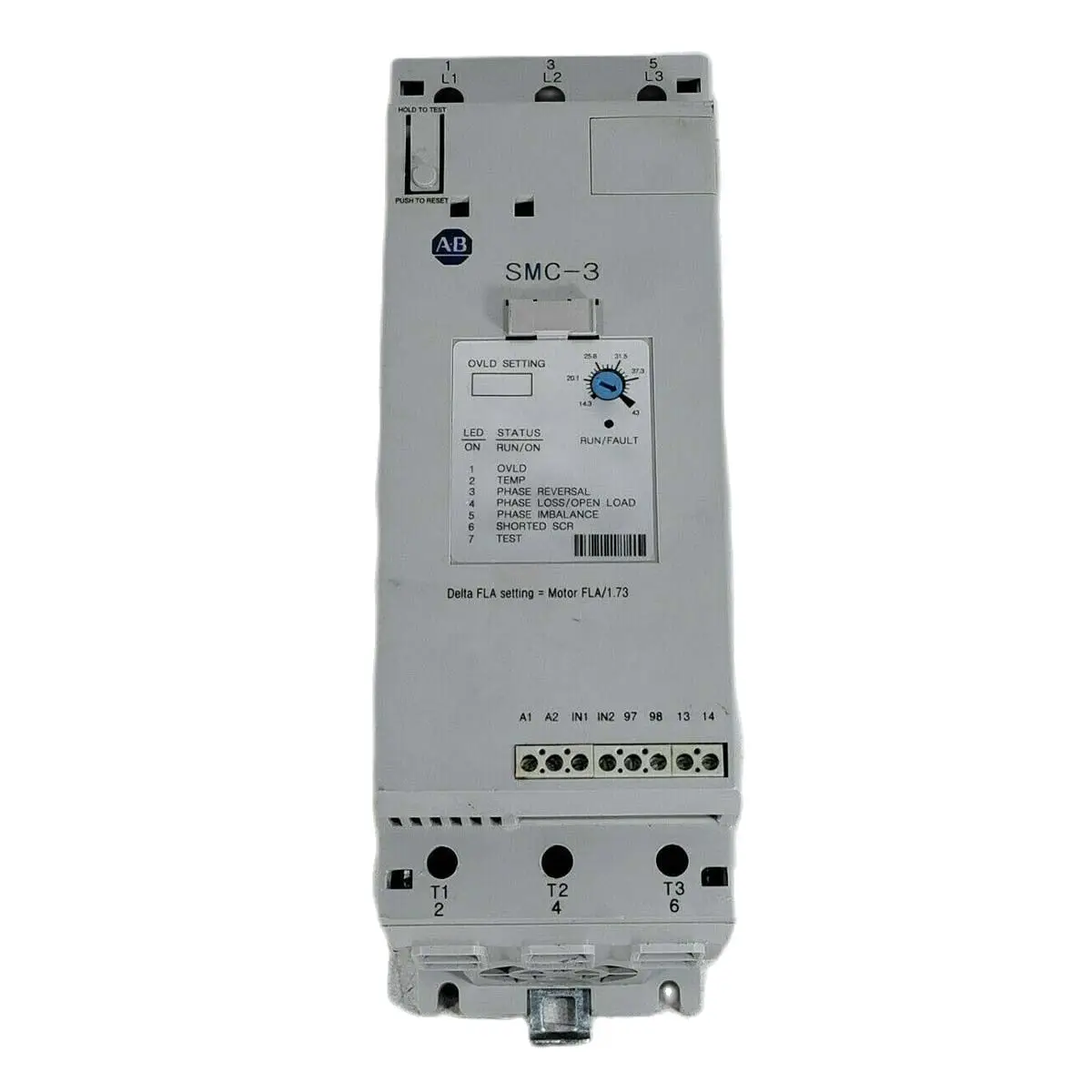 

SMC-3 150-C43NBD Allen-Bradley Smart Motor Controller Used