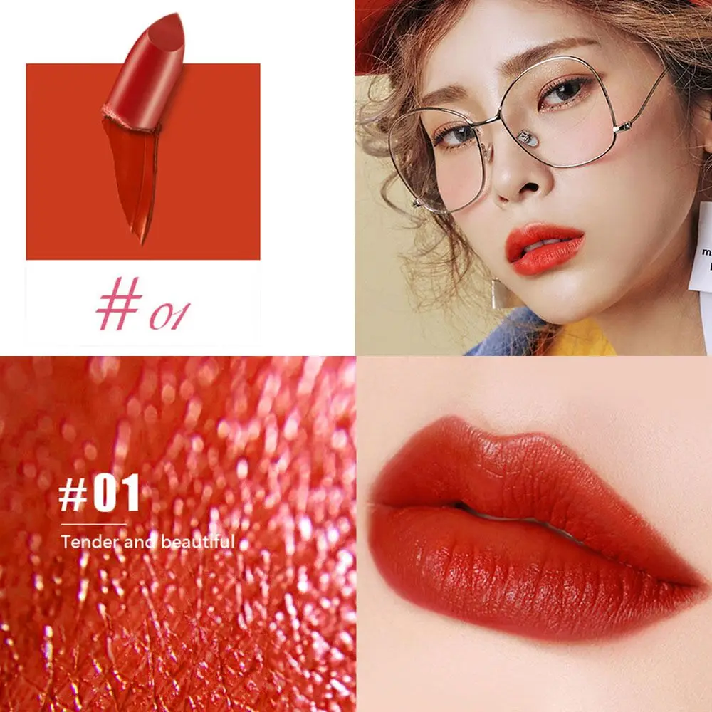 01 Chinese Style Palace Museum Lipstick Moisturizer Non-Sticking Cup Lip Stick Matte Waterproof Lip Stick Women Lips Makeup Gifts - Цвет: 01
