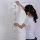 10 шт., 3D-наклейки на стену в виде кирпичной стены