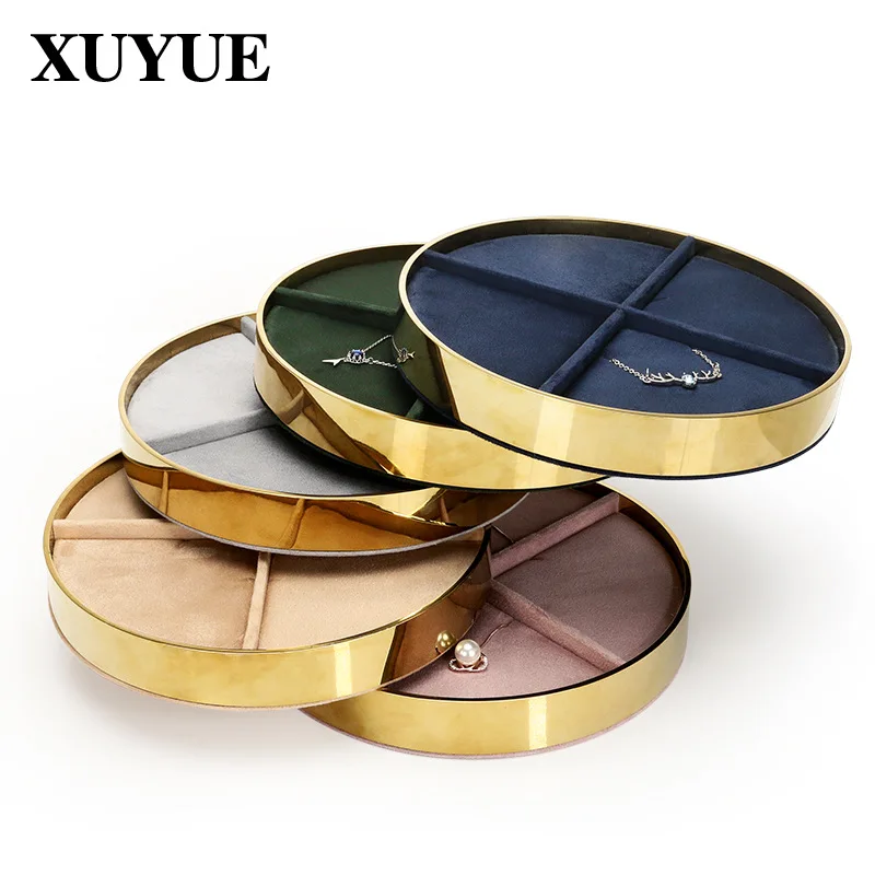 Manufacturer Jewelry Display Stand Metal Necklace Pendant Jewelry Tray Display Jewelry Display Tray Storage Jewelry Tray