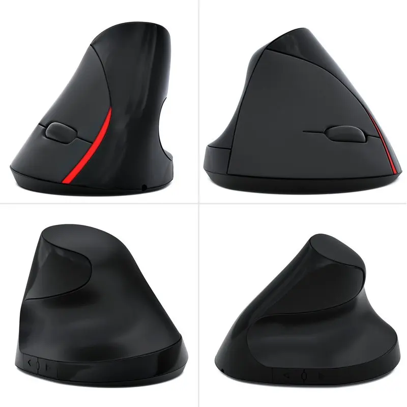 Вертикальная беспроводная мышь эргономичная оптическая Bluetooth Usb Sem Fio Mause 800 1200 1600 dpi перезаряжаемая компьютерная мышь для ноутбука