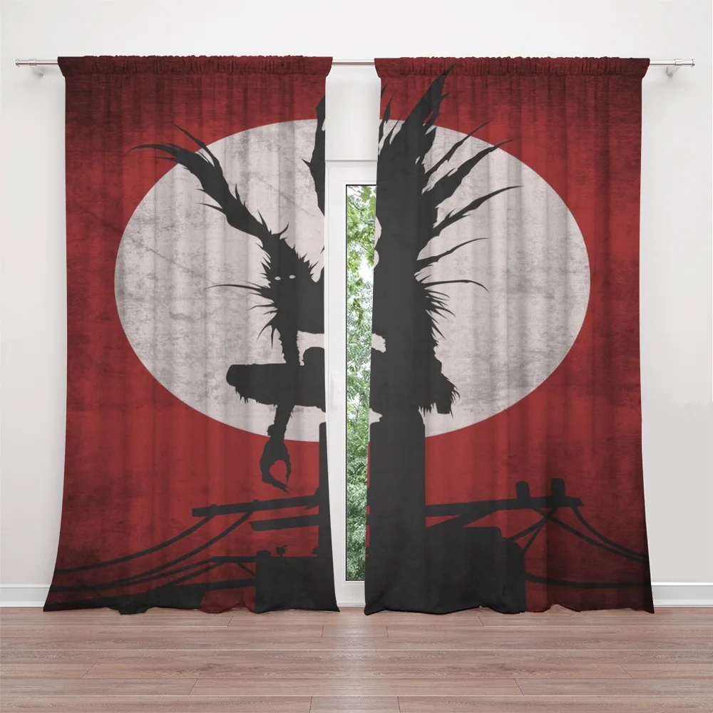 Занавески Ryuk Death Note для гостиной 3D печать спальни детской комнаты украшение дома 2