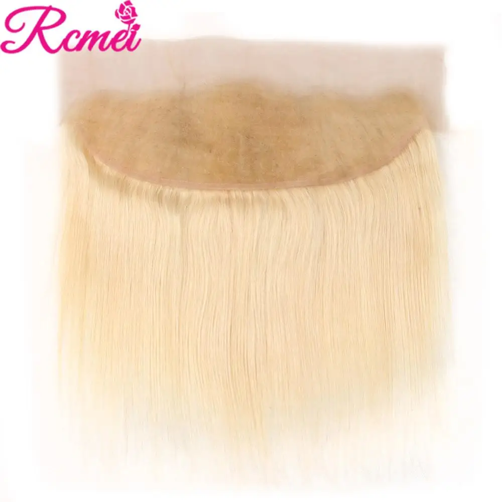 613 светлые пучки с фронтальным закрытием бразильские прямые волосы плетение