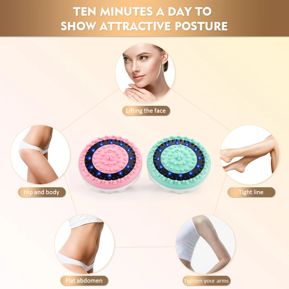 

Silicone Electric Vibrating Cellulite Massager Cellulite Remover Skin Exfoliating Brush Meridian Body Fat Slimming Leg Massage