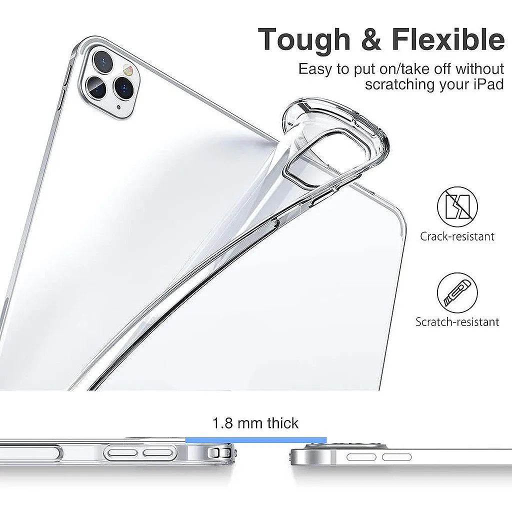 Мягкий резиновый защитный прозрачный чехол из ТПУ для нового iPad Pro 11/12 9 дюймов 2020