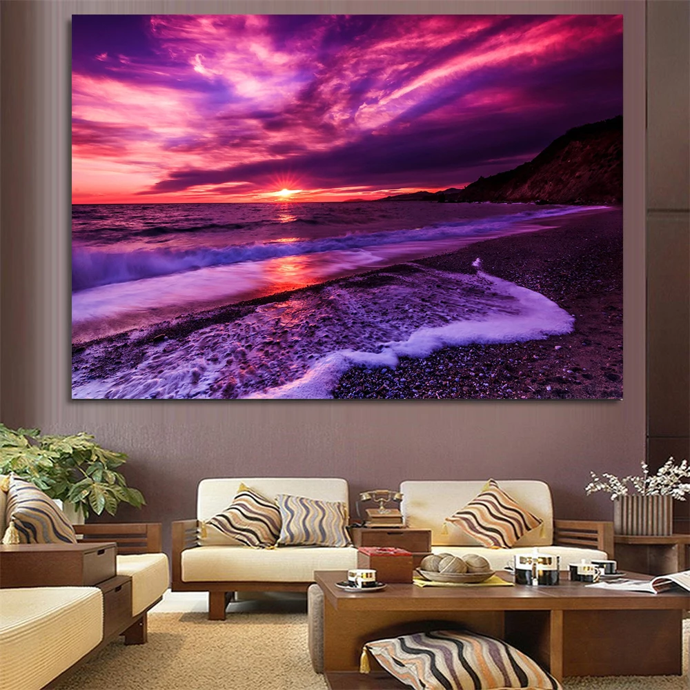 Красота плакат принты океанский пейзаж волны фотообои для гостиной домашний