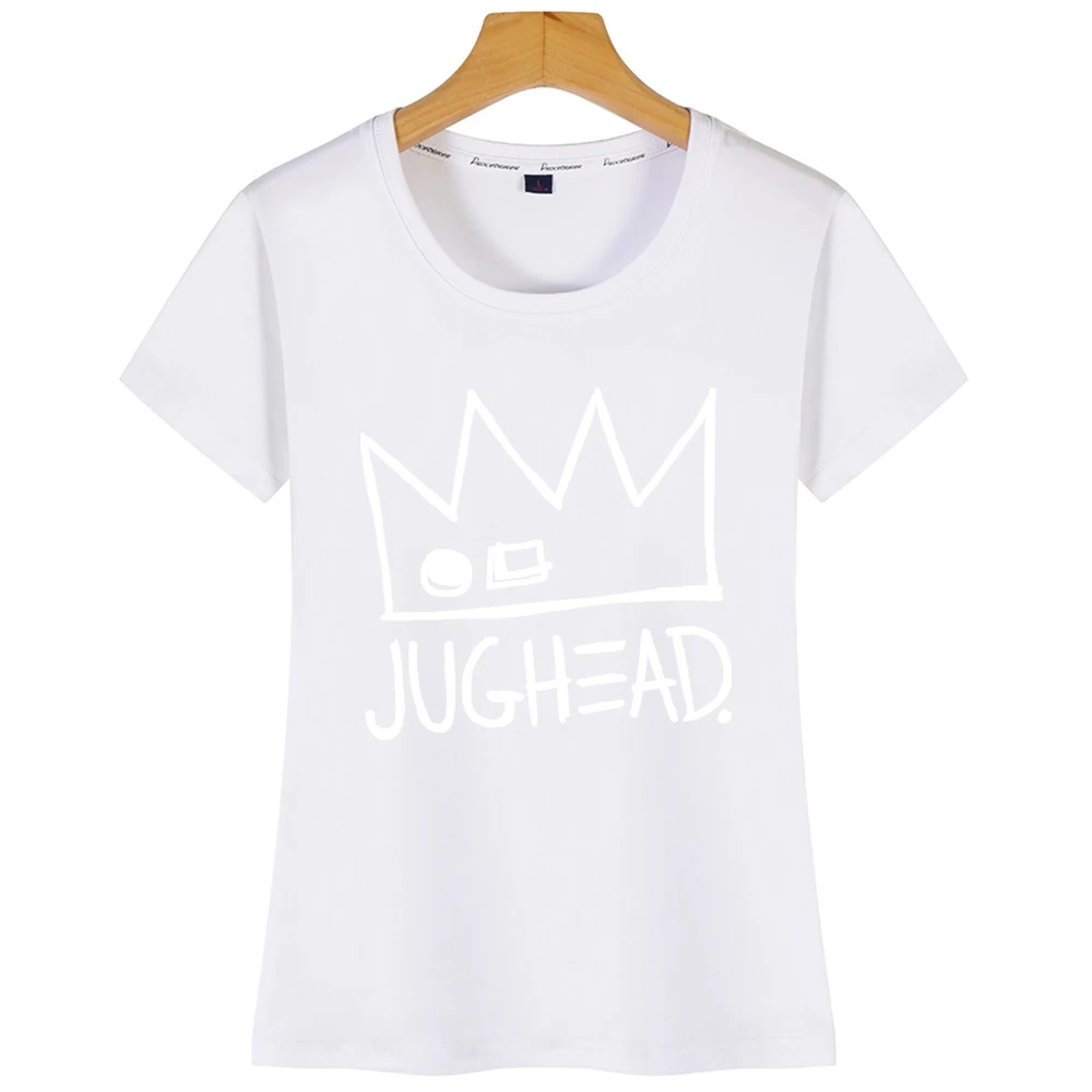 Футболка женская короткая смешная белая рубашка Jughead Jones Crown | Женская одежда