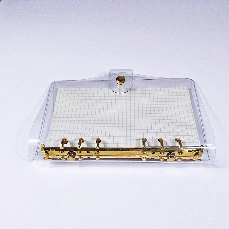 1 шт. A6 Прозрачная крышка ноутбука из ПВХ свободные дневник катушки записная