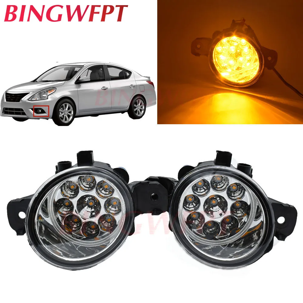 2 шт. (справа + слева) овальные светодиодные противотуманные фары H11 для N issan Sunny 2003