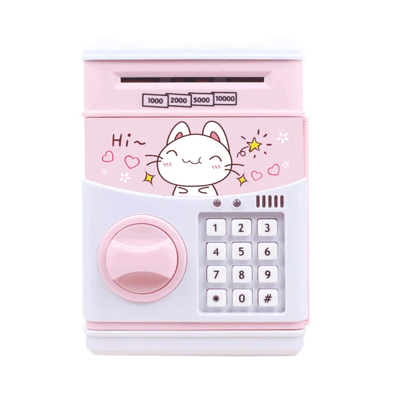 Электронный пароль Копилка денежная монета копилка Сейф мультфильм