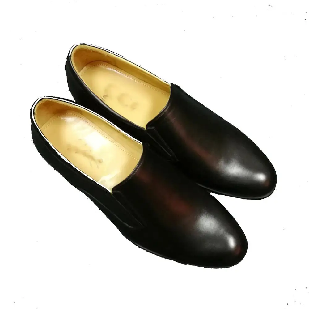 Мужские деловые классические кожаные туфли коричневые черные мужские размер 42