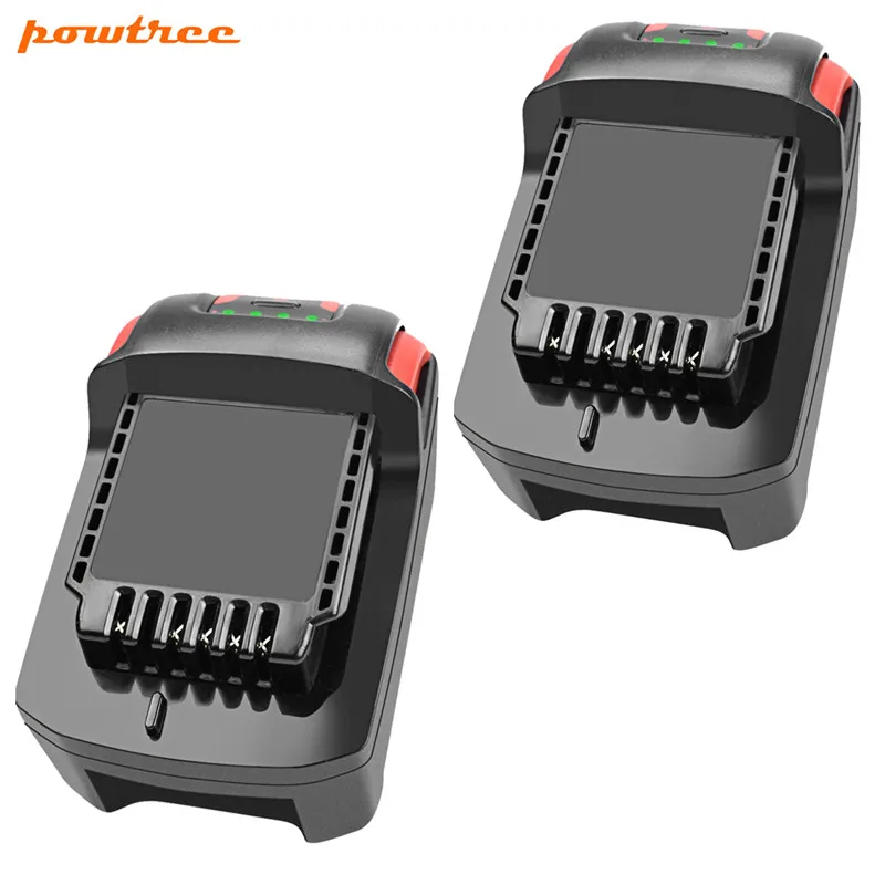 Литиевый сменный аккумулятор Powtree 2 шт. 20 в 5000 мАч для серии Ingersoll Rand BL2022