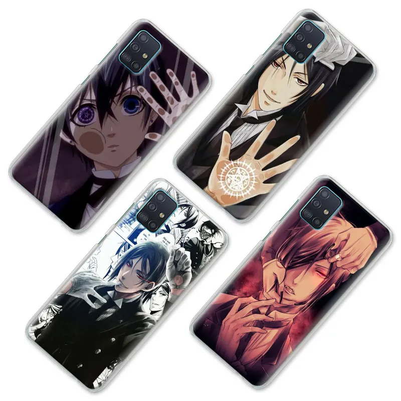Phone Case Coque for Samsung Galaxy A51 A71 A10 A10e A10s A20 A30 A40 A50 A70 S A91 Hard Cover Anime Butler Kuroshitsuji | Мобильные