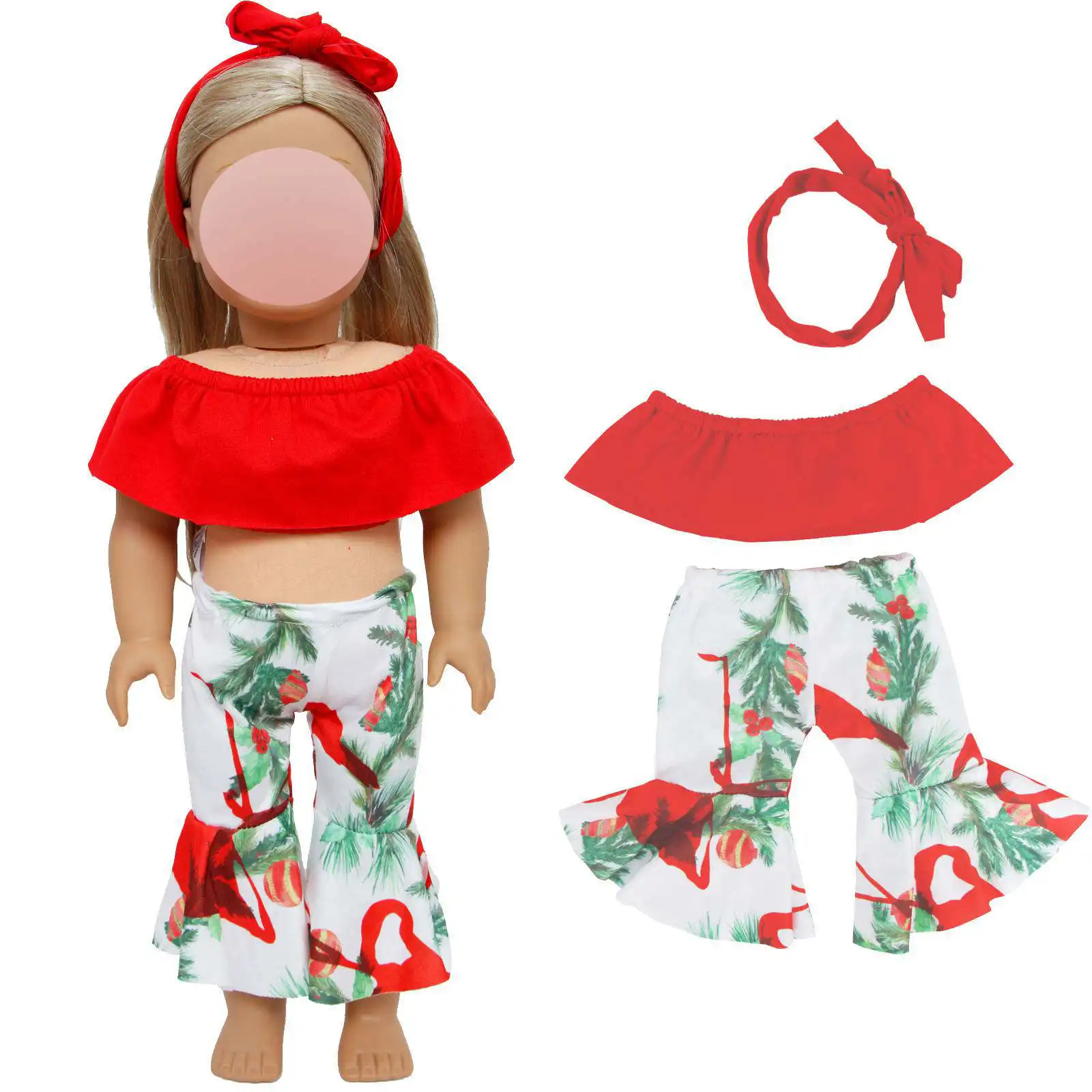 Модная повязка на голову с плоскими плечами и штанами 1 комплект аксессуары для