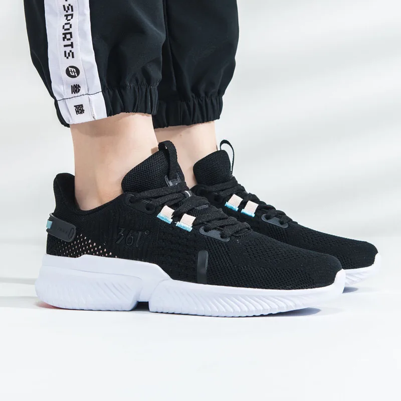 

361 Degree Women's Sports Sneaker Mesh Breathable Light Casual Shock Absorption Female Running Shoes W582012202