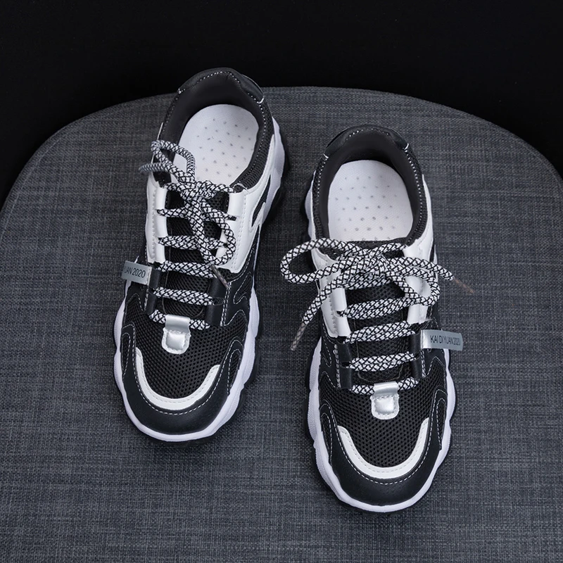 

2021 Designer Brand Women Sneakers Chunky Platform Mesh Canvas Dad Shoes Basket Trainers Green Gray Sneakers Women Footwear