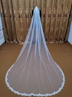 real photos whiteivory with full edge lace wedding veils short bridal veil head veil 1 laye wedding accessories veu de noiva