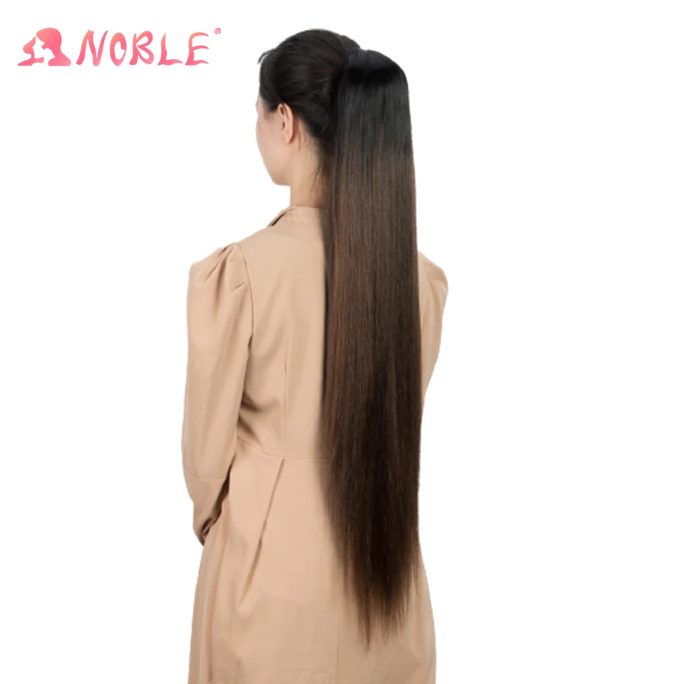 

Noble Star Synthetic Ponytails Hair 36 Inch Long Straight Ponytails Ombre Natural Color Straight Elastic Drawstring For Women