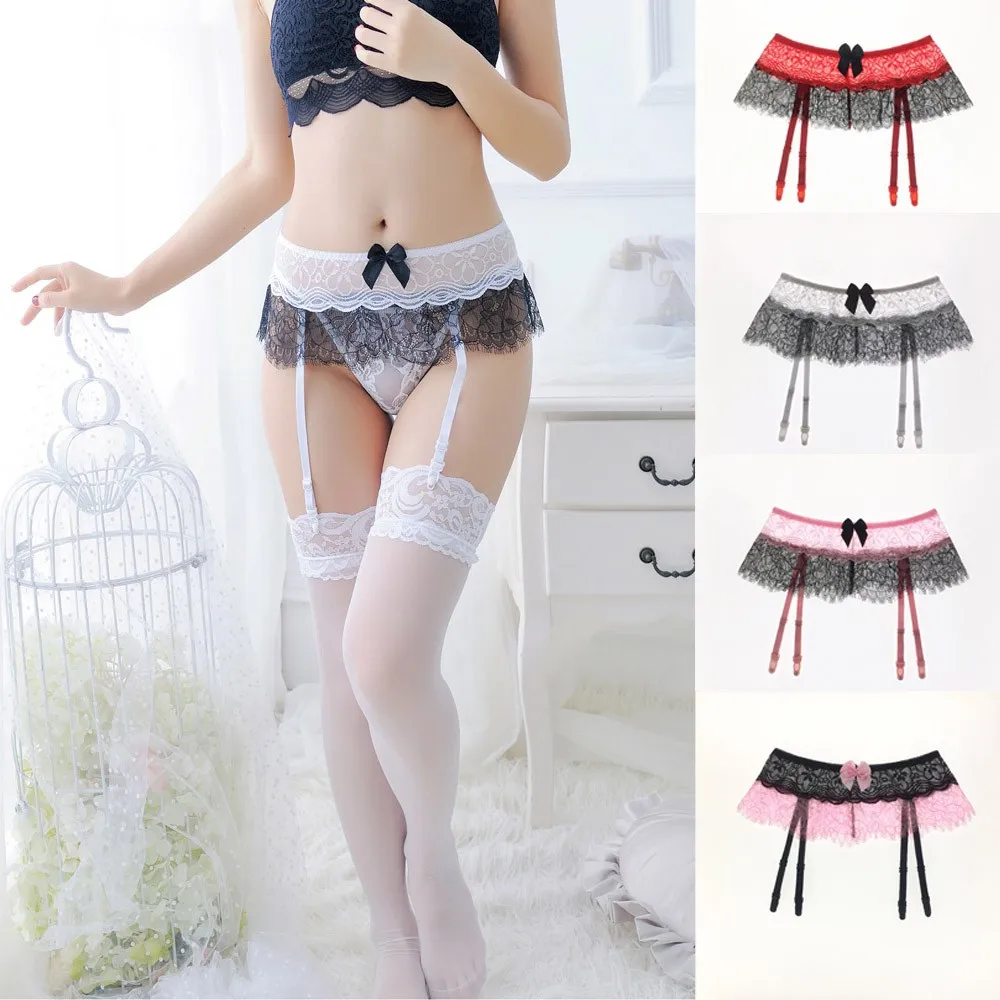 Женское сексуальное нижнее белье подвязка эротическая Babydoll кружевные ажурные