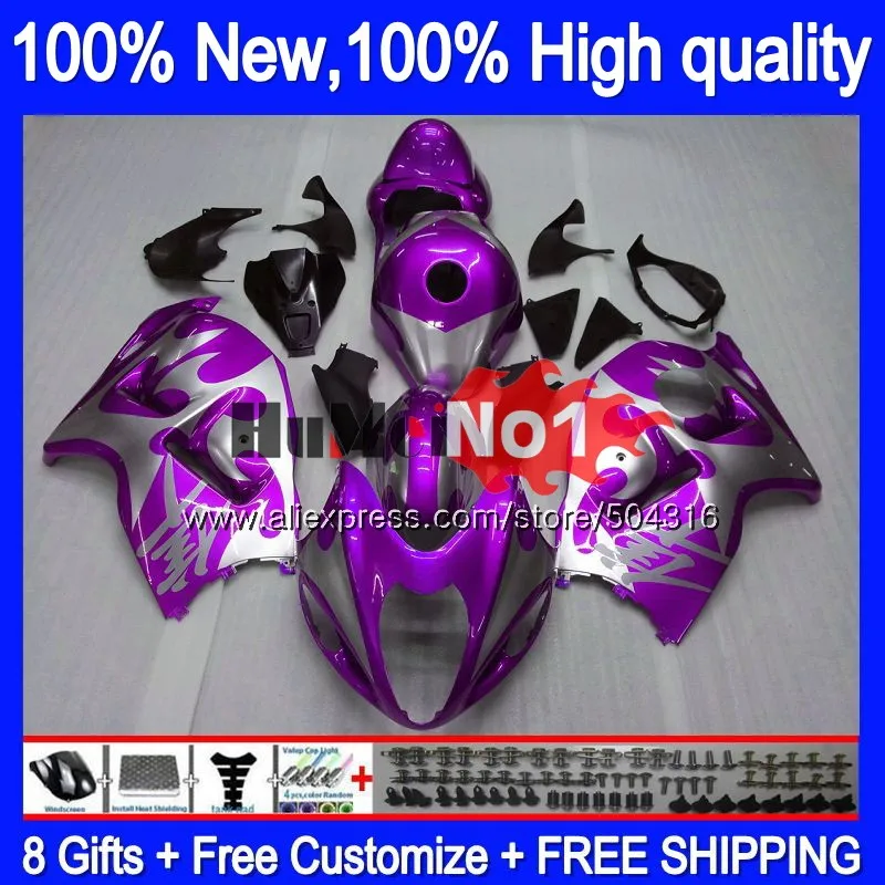 

Hayabusa For SUZUKI GSXR 1300 2002 2003 2004 2005 2006 2007 28MC.193 Purple Top GSXR-1300 GSXR1300 96 02 03 04 05 06 07 Fairing