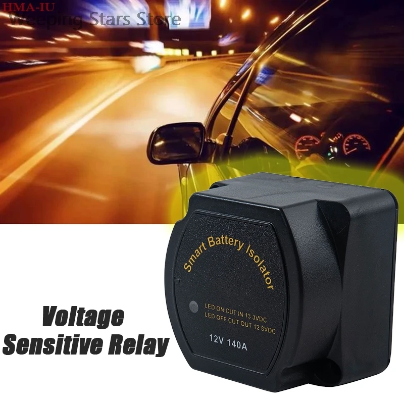 

12V 140A Voltage Sensitive Split Charge Relay VSR for Camper Car Smart Battery