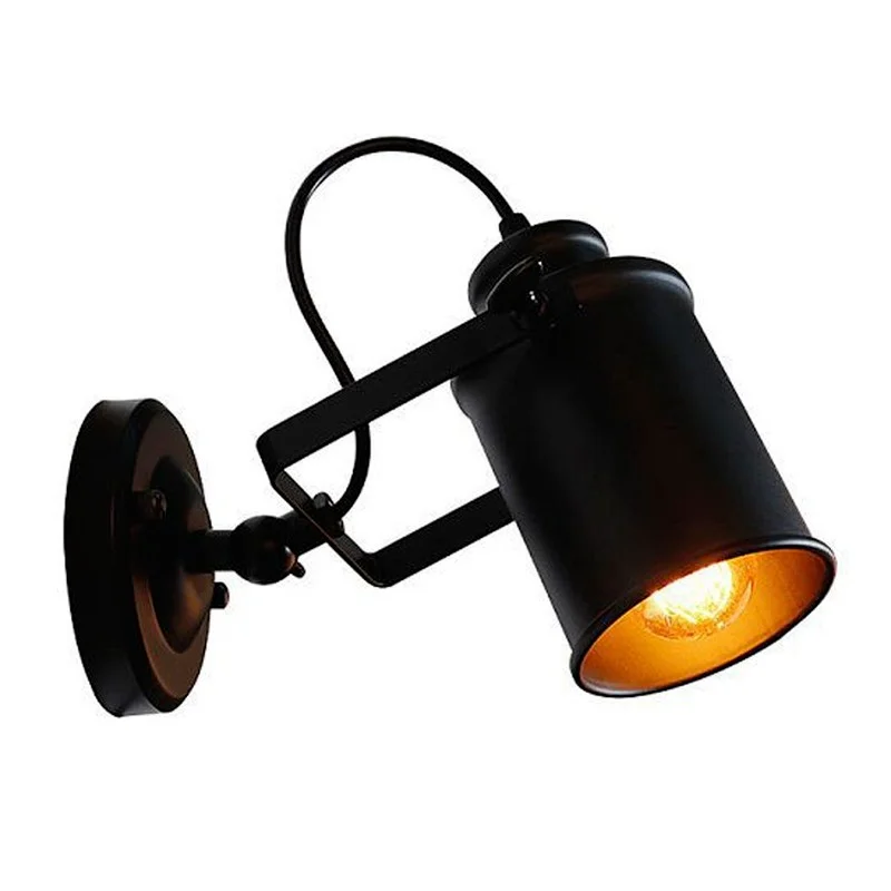 

Ретро Стиль Настенный светильник Железный искусство Скандинавское творчество прикроватная лампа для спальни бар настенная декоративная лампа для комнаты складной