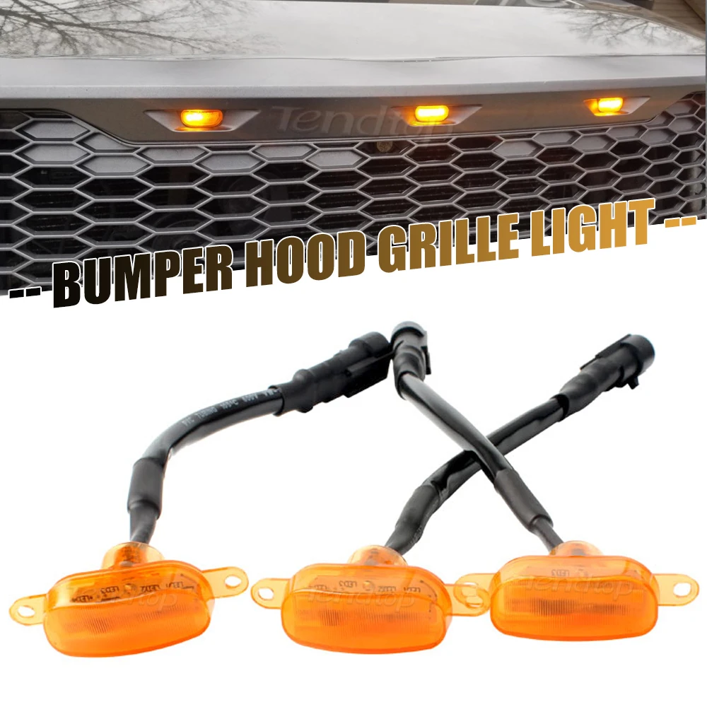 

Автомобильная решетка мигасветильник для Ford F-150 F150 2010-2018 Янтарная 12 В Автомобильная решетка Стробоскопическая Предупредительная сигнальна...