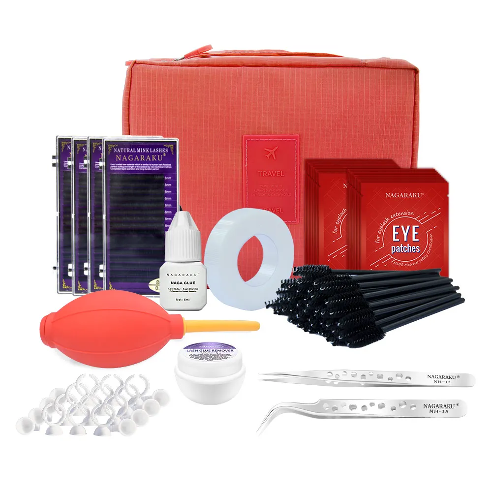 Новинка Профессиональный портативный комплект для наращивания ресниц Накладные