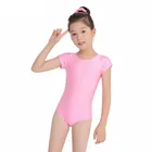Специальный Женский Овальный купальник с коротким рукавом, танцевальный костюм для балета, трико из нейлона для детей